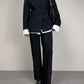 Completo vintage in lana gessata