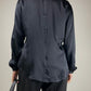 Blusa vintage in pura seta nera