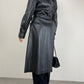 Trench vintage in vera pelle