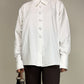 Camicia in cotone con colletto geometrico