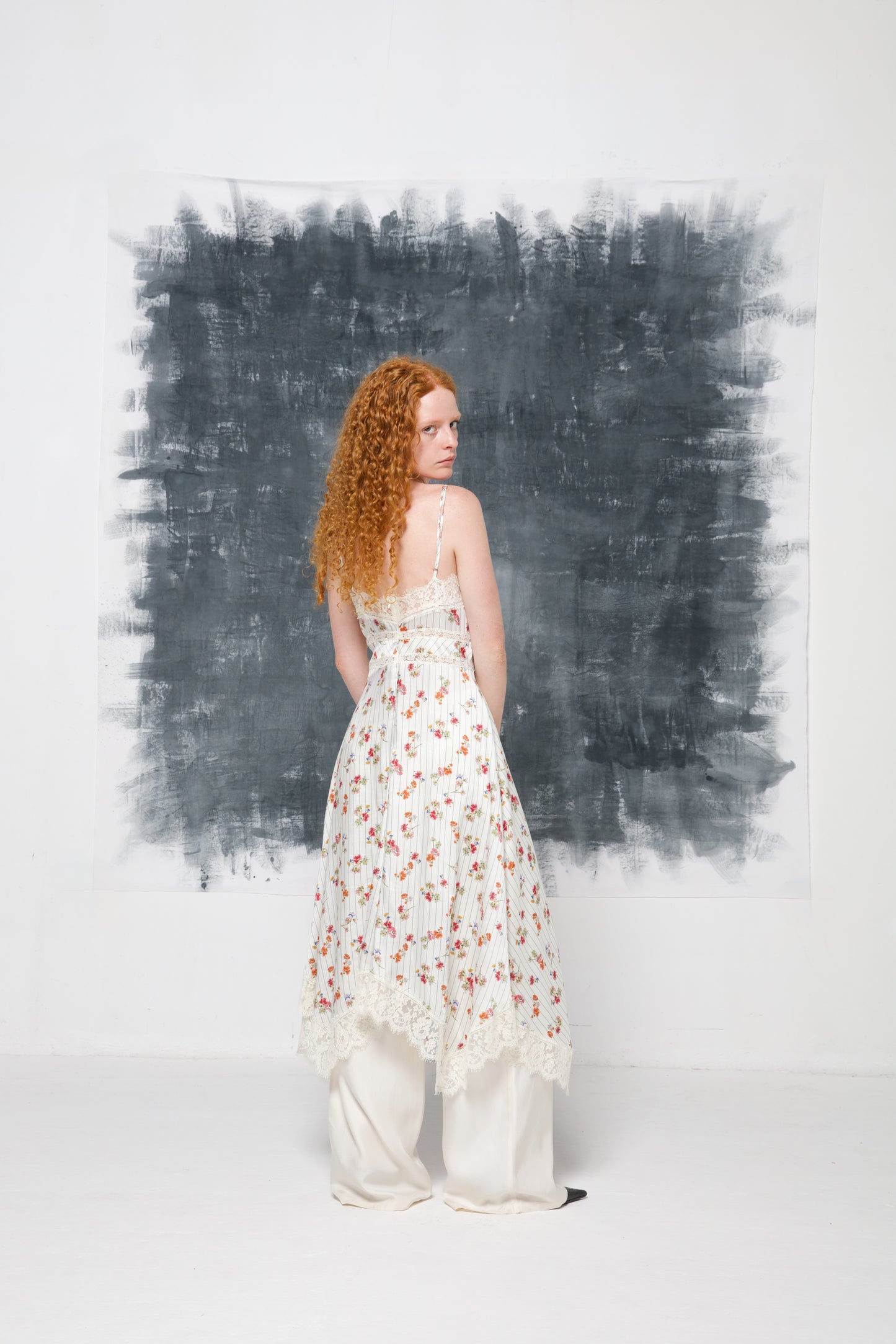 Abito Ermanno Scervino a fiori con pizzo