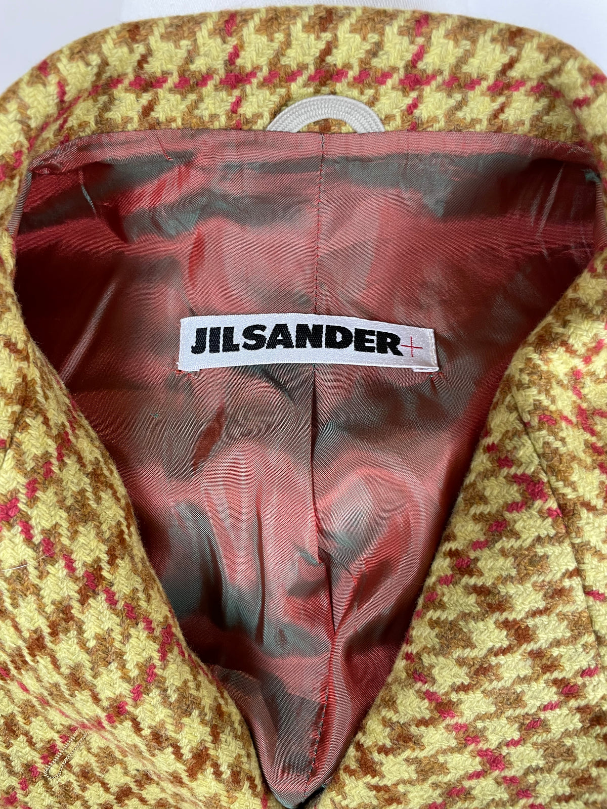 Blazer JIL SANDER in lana e cashmere pied de poule