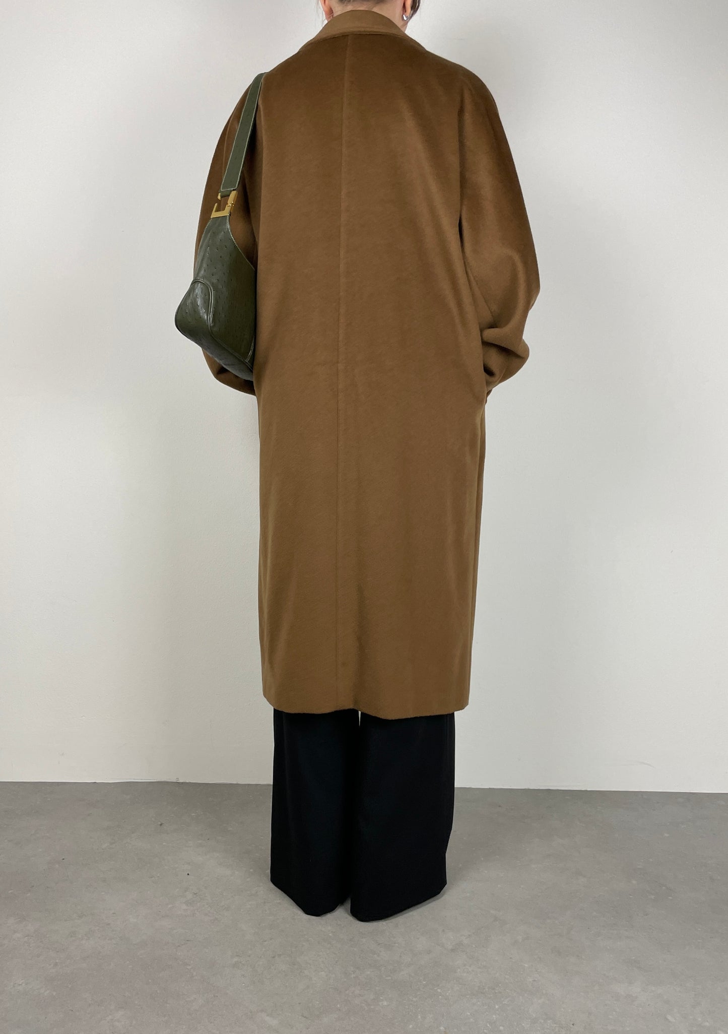 Max Mara 101801 tobacco coat