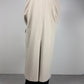 Cappotto lungo panna in lana, angora e cashgora