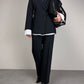 Completo vintage in lana gessata