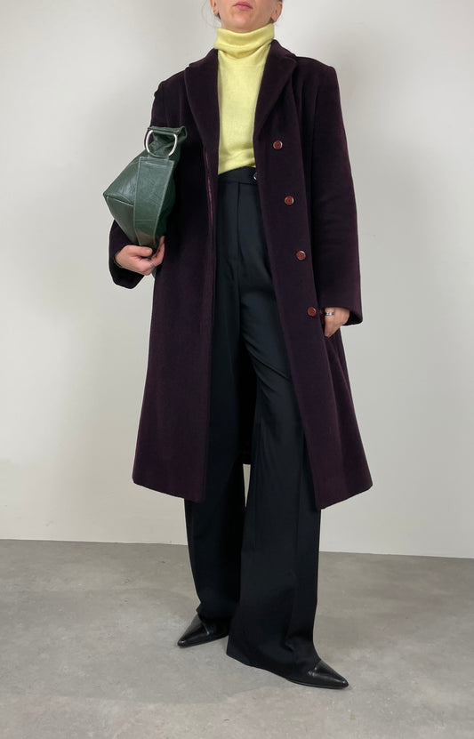 Wool and mohair soft coat