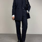 Completo vintage made in Italy in lana blu