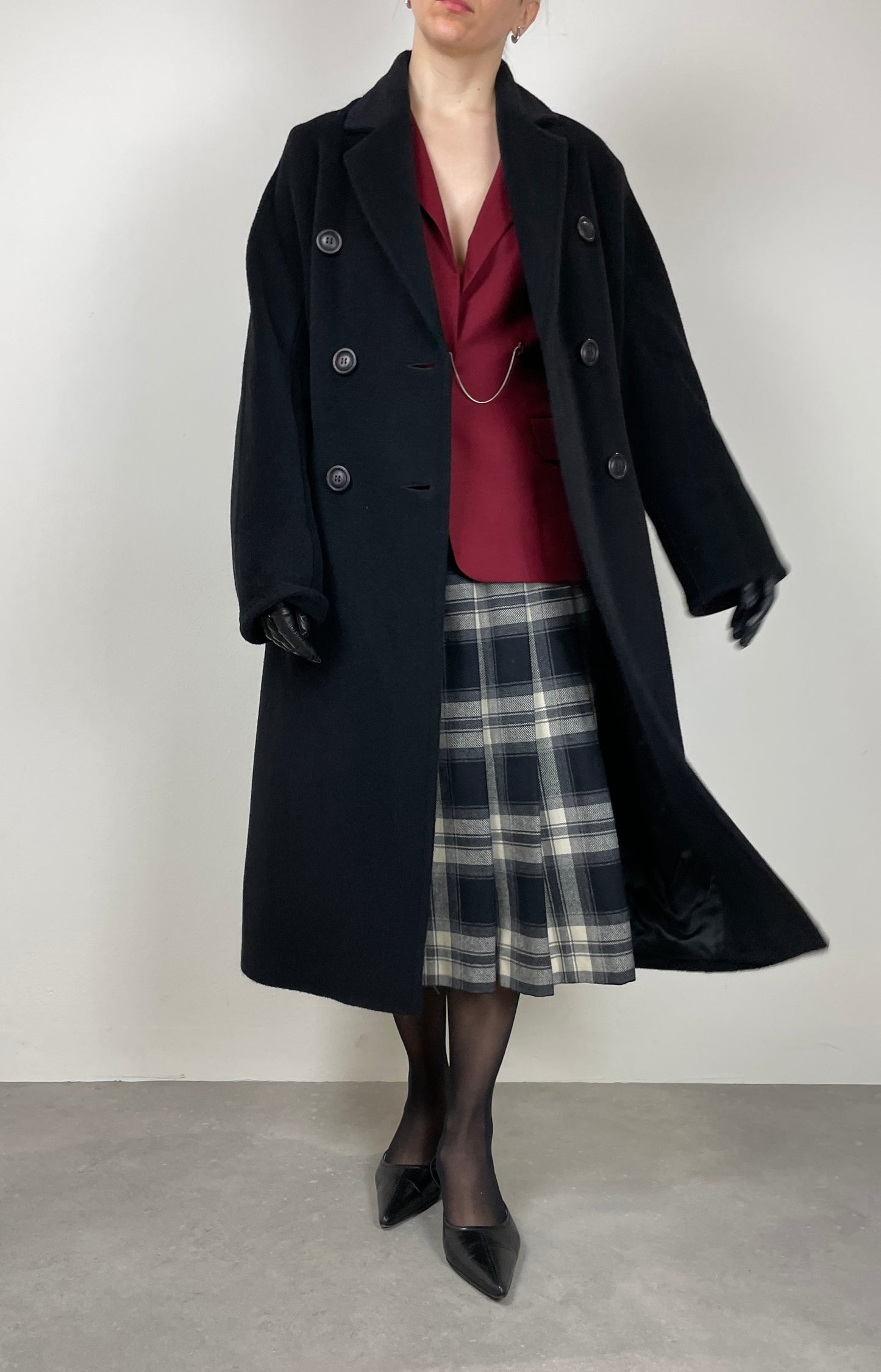 Alpaca and wool coat