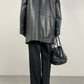 Giacca in morbida nappa nera made in Italy