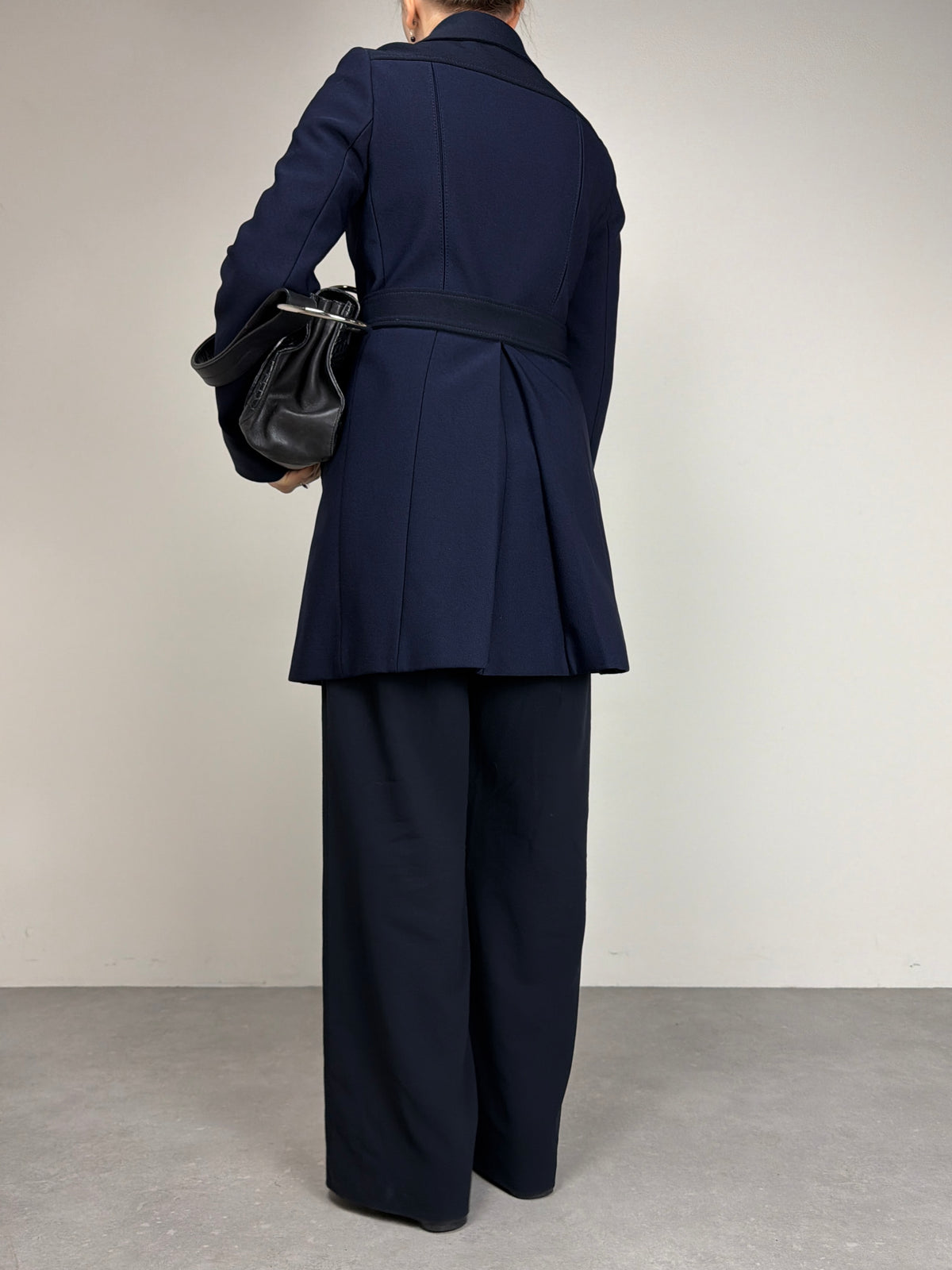 PRADA trench blu e nero