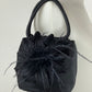 Borsetta vintage in raso con fiore