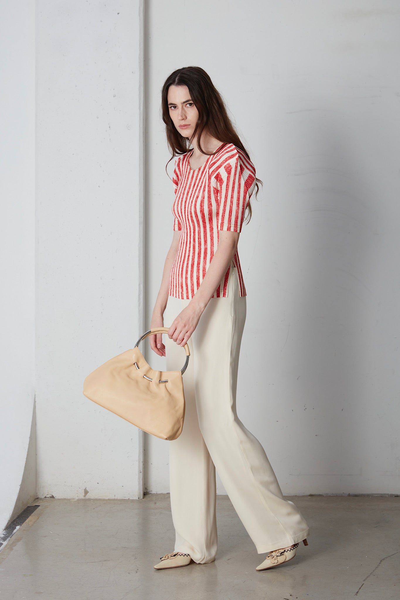 Pantalone vintage in pura seta