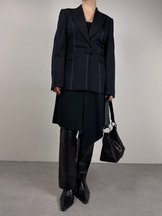 Blazer vintage made in Italy in lana gessata