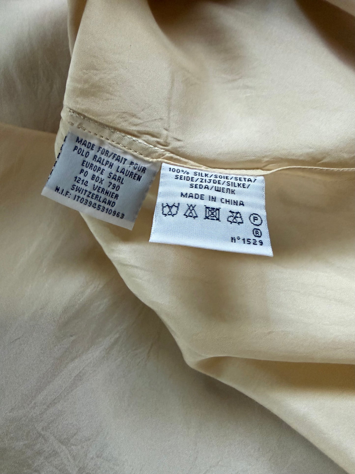 RALPH LAUREN abito in seta a fiori