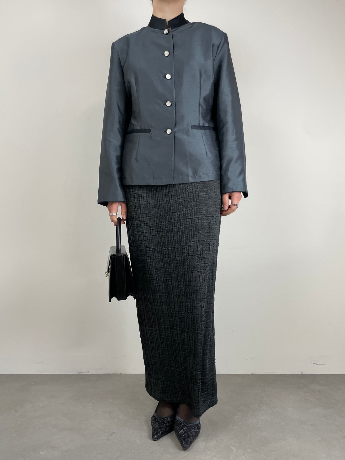 Giacca in shantung di seta
