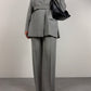 MAX MARA completo grigio in lana e viscosa