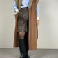 Cappotto vintage Cerruti in pura lana con maniche rimovibili