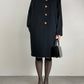 Abito vintage stile orientale, made in Italy, in pura lana vergine