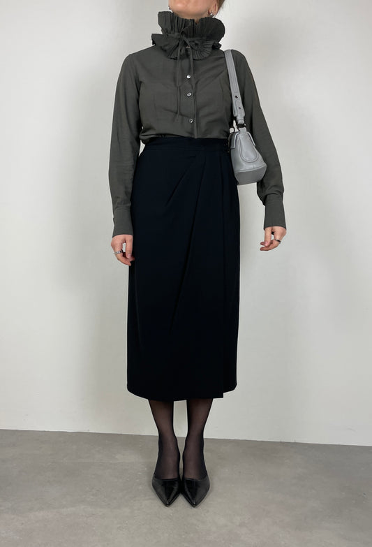 Max Mara wool midi skirt