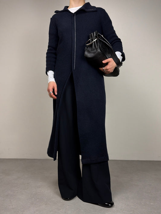 JIL SANDER abito tunica in lana blu