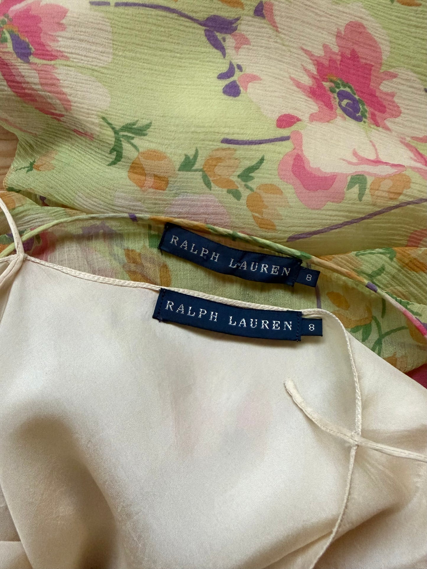 RALPH LAUREN abito in seta a fiori