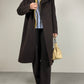 Cappotto a doppiopetto in lana e cashmere
