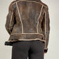 Marella montone in vero shearling marrone