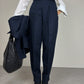 Completo vintage in 100% lana blu