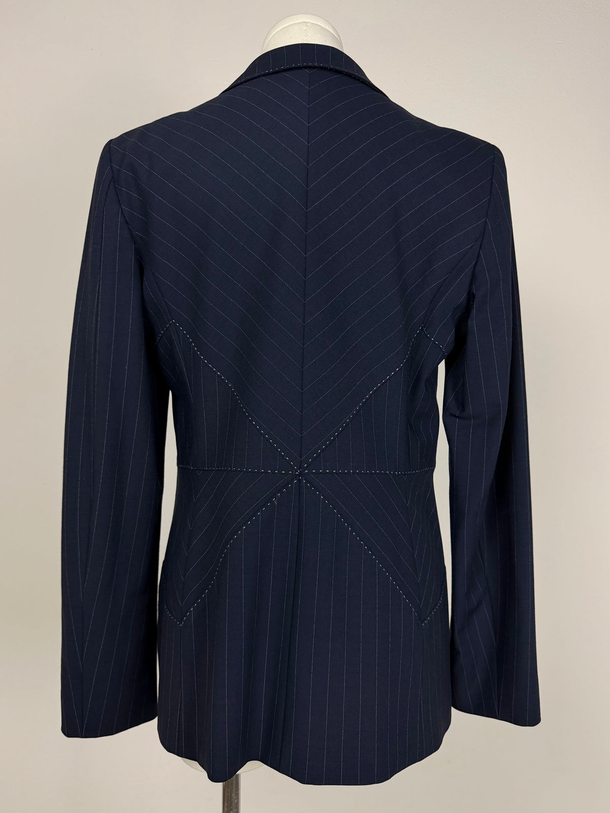 MOSCHINO Cheap and Chic blazer in lana gessato con impunture