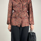 Giacca sartoriale in jacquard a fantasia orientale