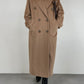 Cappotto vintage cammello in lana, angora e cashmere