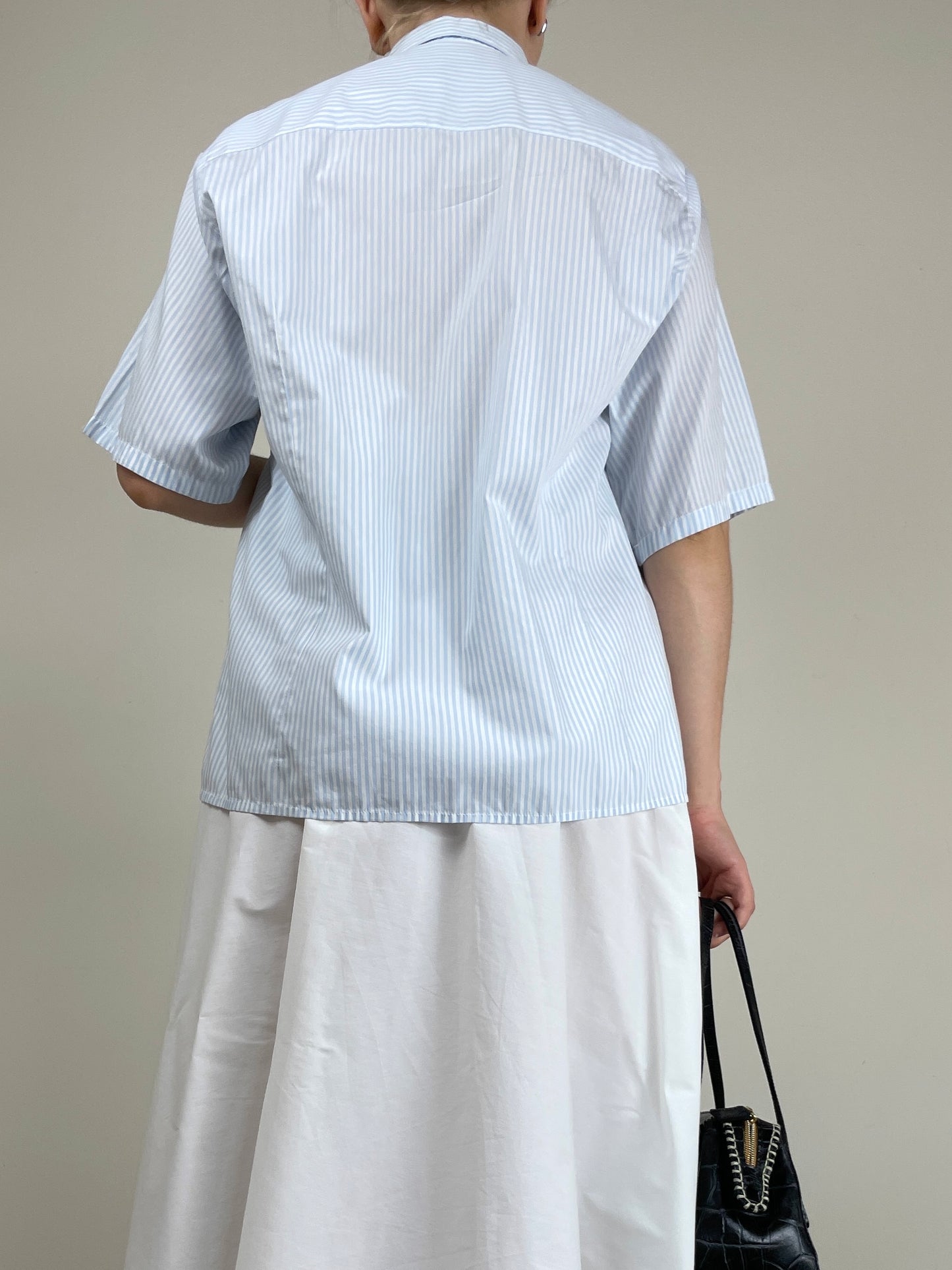 Camicia vintage in cotone con ricamo
