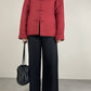 Piumino vintage in seta e cotone double face