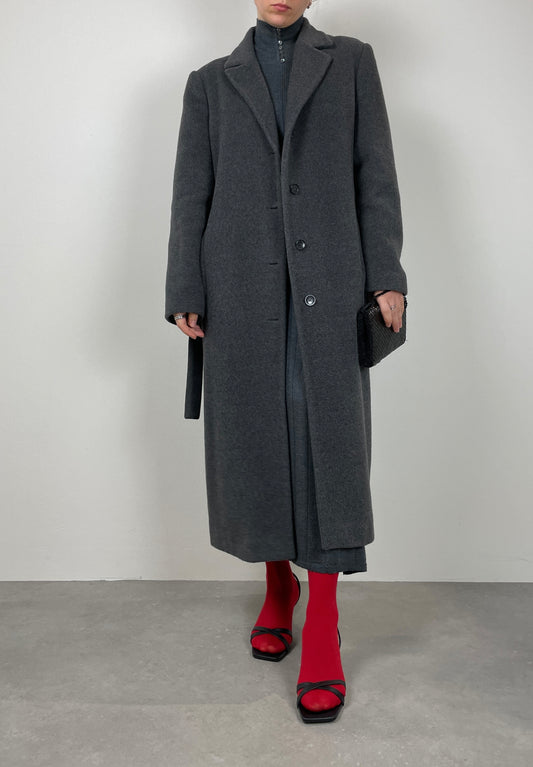 Grey wool coat