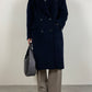 MANI by Giorgio Armani wool blue coat