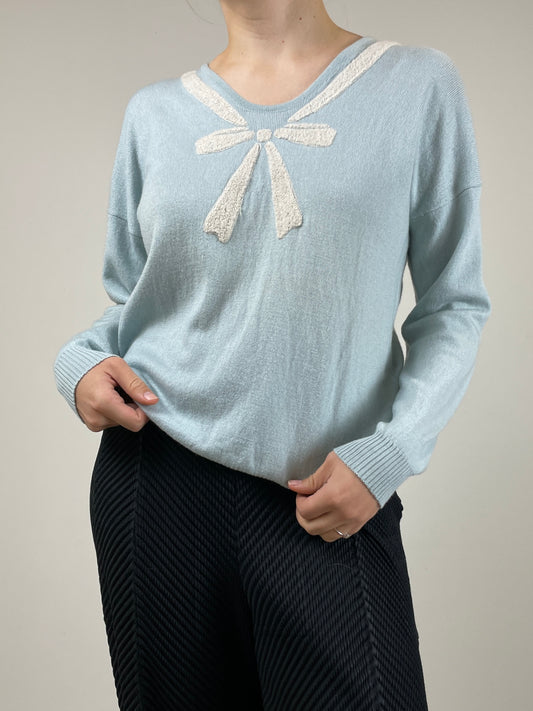 Blumarine maglione in lana e seta