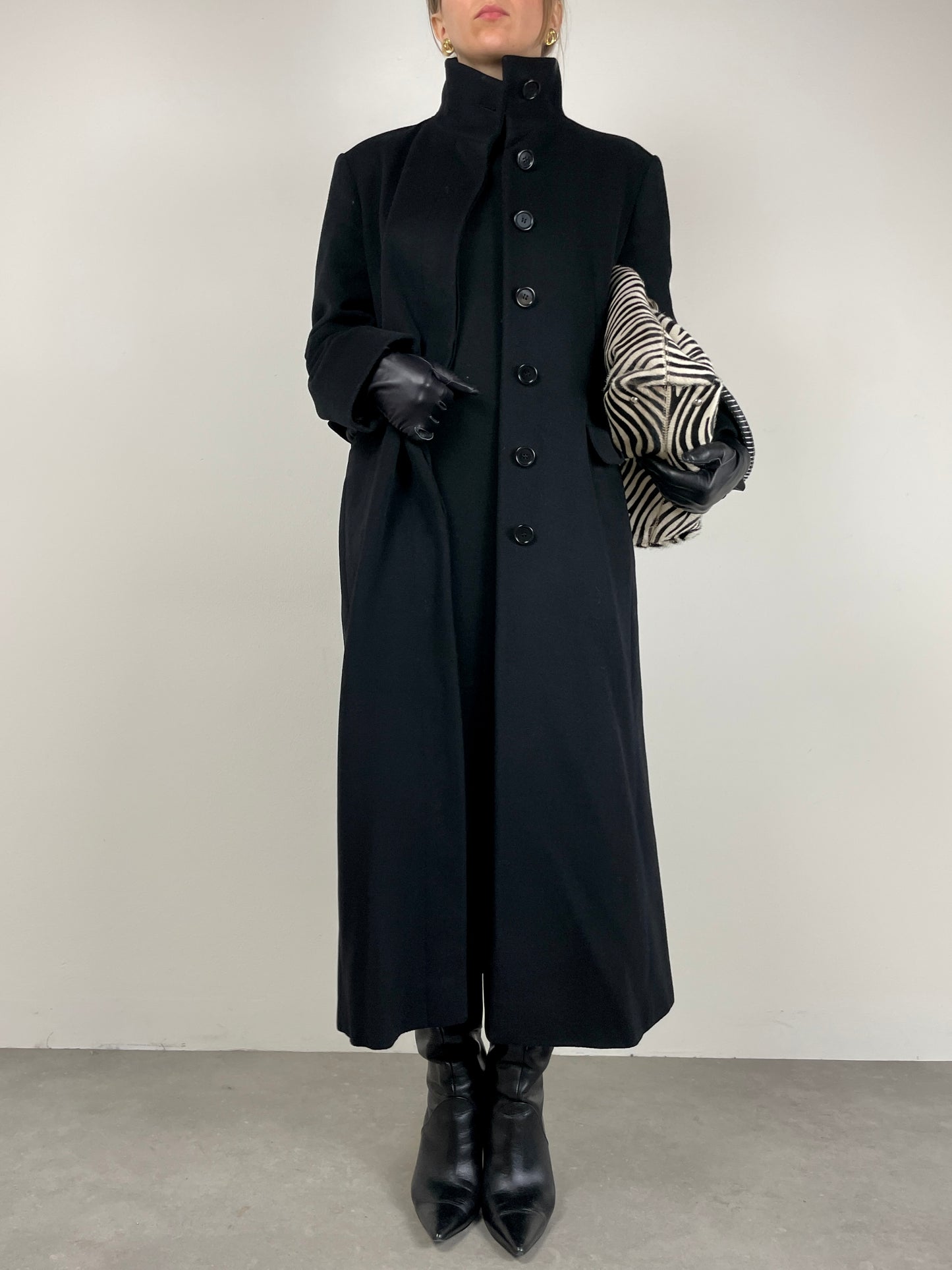 Cappotto lungo Made in Italy in lana