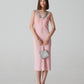 Abito vintage in pura seta rosa