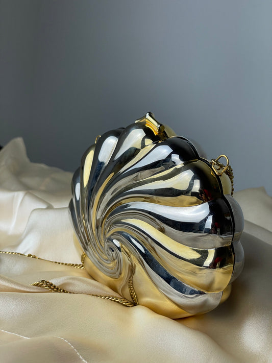 Vintage shell clutch