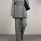 MAX MARA completo grigio in lana e viscosa