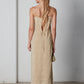 Alberta Ferretti abito in pura seta ricamata