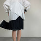 Camicia in cotone con incrocio sul retro