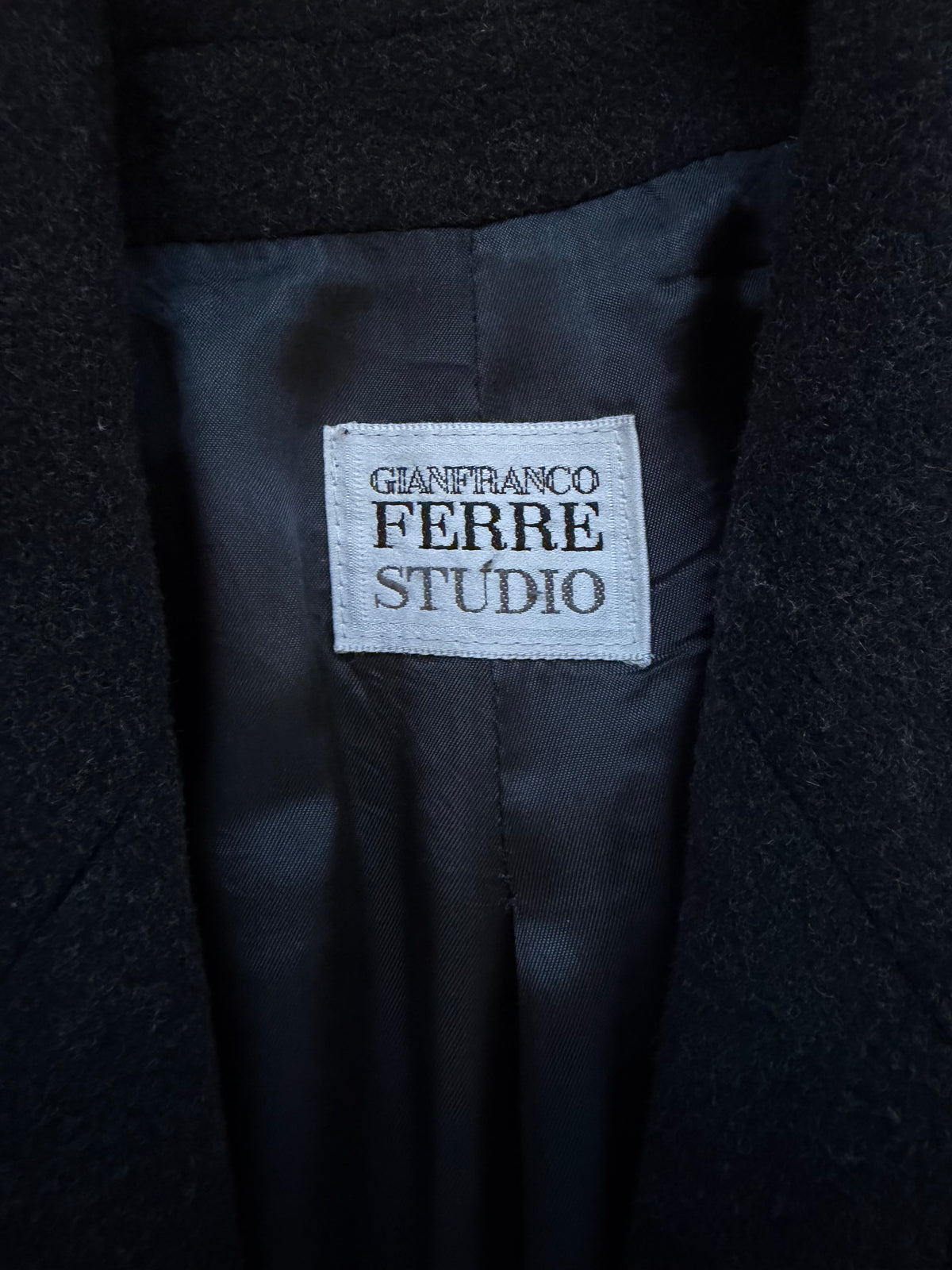 GIANFRANCO FERRÈ STUDIO cappotto in lana e angora