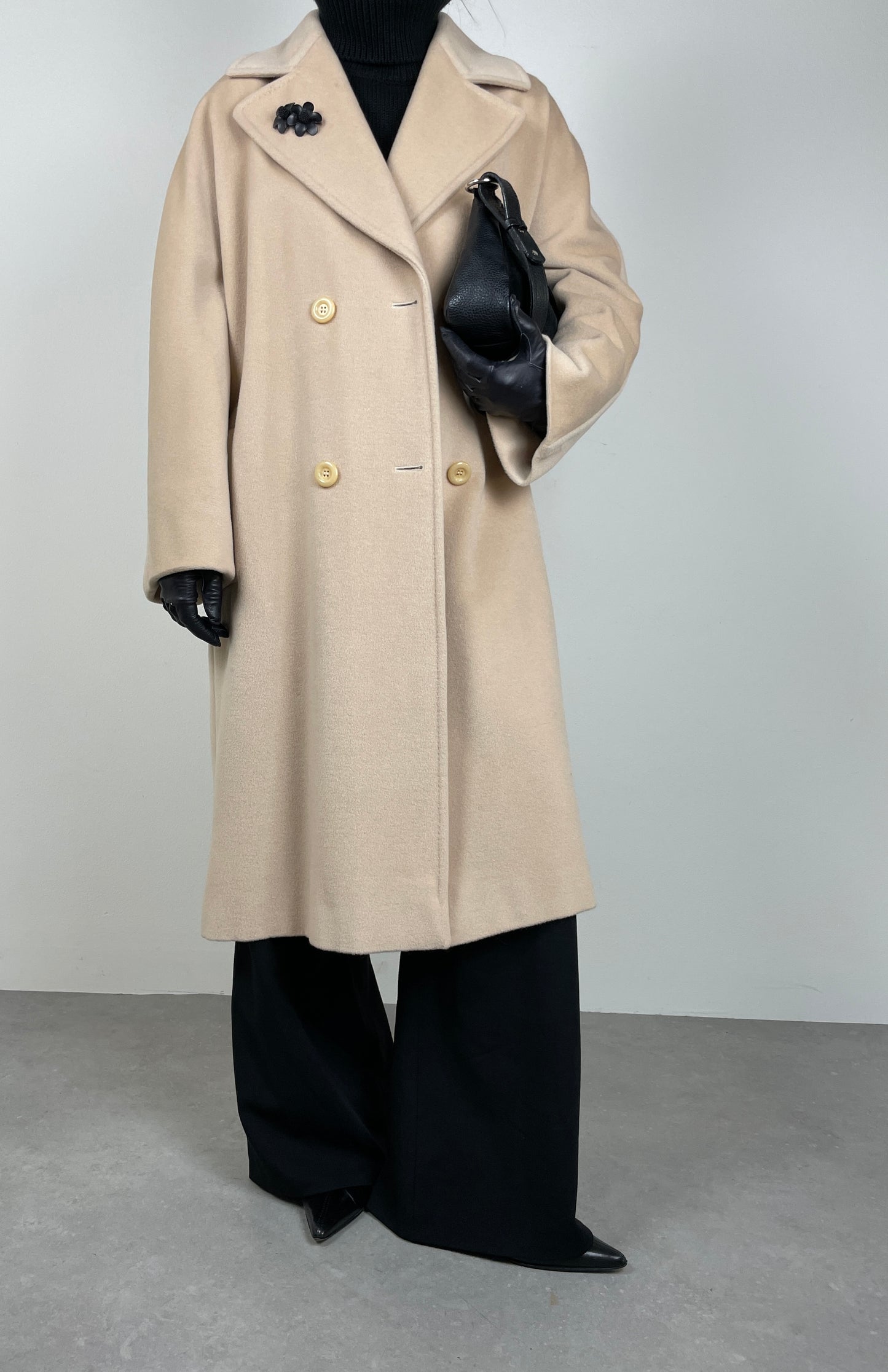 Ivory wool coat