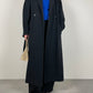 Long grey wool coat