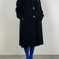 Wool soft black coat