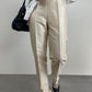 Silk shantung trousers