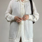 Camicia vintage in lino e cupro