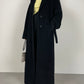 Black wool long coat