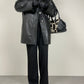 Giacca in morbida nappa nera made in Italy